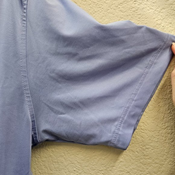 FootJoy Polo Men's Purple Micro Stripe Performance Stretch Shirt FJ Golf Size XL - Picture 2 of 8